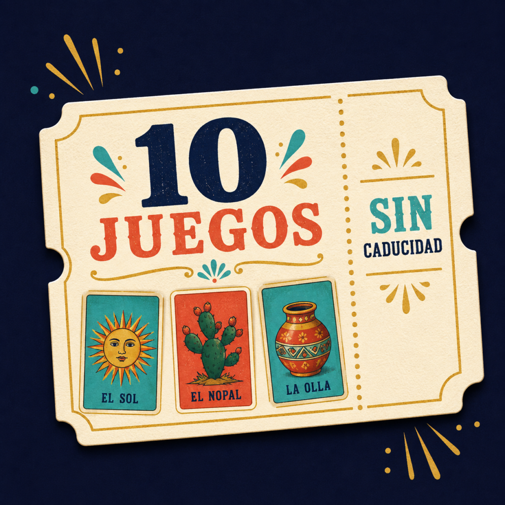 Código de Fiesta Bingo para 10 juegos sin caducidad